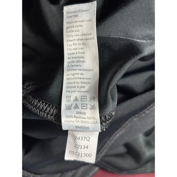 Spanx Faux Leather Leggings Womens Small Petite High Rise Shaping Pants S/P - Picture 6 of 9